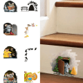 Miniatyrbild 1 av 4: Little Mouse Wall Sticker Kids Room Living Room Home Decoration Mural Bedroom Wallpaper Removable Cartoon Funny Rats Decals