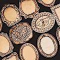 Miniatyrbild 1 av 4: Retro Picture Frame Series Profiled Relief Chapter Head Lacquer Seal Copper Head  Envelopes Wedding Invitations Scrapbooking