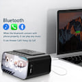 Miniatyrbild 3 av 4: Bluetooth Speaker Wireless Mobile Charger Station LED Digital Alarm Clock FM USB