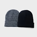 Miniatyrbild 3 av 4: Enfärgad Skullies Beanies För Kvinnor Män Höst Vinter Varm yllestickad mössa Casual Elastisk Skullcap-huv Unisex melonkeps