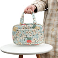 Miniatyrbild 4 av 4: Empty Crochet Hook Bag Portable Travel Idyllic Style Storage Cases Organizer Empty Zipper Bag Knitting Needles Case Sewing Tool