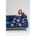 Miniatyrbild 2 av 4: Luxury Fleece Sleeved Blanket Super Soft Warm Wearable Throw with Sleeves