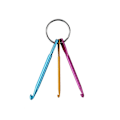 Miniatyrbild 1 av 3: 3Sizes/set Mini Aluminum Keychain Crochet Hooks DIY Multicolour Crafts Tools Knitting Needles