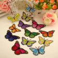 Miniatyrbild 3 av 4: 10PCS/Lot Butterfly Patches For Clothing Embroidery Sew Iron On Patches Fabric Clothes Sticker Applique DIY Ornaments Decorative