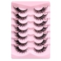Miniatyrbild 4 av 4: Fox Eye Eyelashes Cat Eye Lashes Winged End Eye Elongated Eyelashes Fluffy Soft Natural Long Faux Mink Fake Lashes Faux Cils