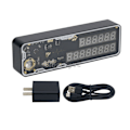 Miniatyrbild 1 av 4: Cyberpunk RGB Nixie Tube Clock LED Clock Support Day Timing/ Countdown