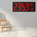 Miniatyrbild 2 av 4: Home LED Digital Alarm Clock Wall Hanging Large Screen Auto Brightness