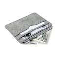 Miniatyrbild 1 av 4: Short Matte Leather Card Wallet - Retro Multi-card Holder with Frosted Fabric, Zipper Bag for Money, New Minimalist Purse