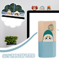 Miniatyrbild 3 av 11: Kattfigur Leksak Söt Hajkatt Docka Blind Box Korsklädd Katt