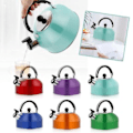 Miniatyrbild 10 av 11: ♤ Visslande Vattenkokare Rostfritt Stål Camping Vattenkokare för Gasspis & Induktionshäll orange 1PCS