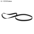 Miniatyrbild 9 av 11: Alla storlekar gummi drivrem skivspelare utbyte för Phono / Blac blackF 181*4*0.6mm