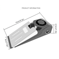 Miniatyrbild 11 av 11: 120dB Hem Säkerhet Kil Dörrstopp Larm System Enhet Varning--Detektion *1