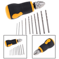 Miniatyrbild 11 av 11: Bärbar Mikro Mini Liten Handborr + 10st Borrverktyg 08-30mm, Bits Set❈
