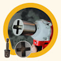 Miniatyrbild 11 av 11: UOYOTT Hylsadapter för Borrmaskin, 2 i 1 Kraftig Hylskonverterare för saxdomkraft, Rostbeständigt Stål, Enkelt Däckbyte T Jack socket + adapter One size