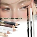 Miniatyrbild 10 av 11: 2-i-1 Eyelinerpenna Vattentät Mjuk Långvarig Dubbelanvändning Svart Eyeliner black+brown 1.1g