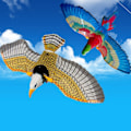 Miniatyrbild 7 av 11: Flygande fågelskrämma hök drake skrämmare lockbete trädgård gård Scarec parrot One-size
