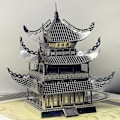 Miniatyrbild 11 av 11: 3D Metall Pussel Yueyang Torn Modell Kit DIY Montera A5 Pussel F5A3 Hot Z9R4