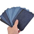 Miniatyrbild 3 av 11: 20 st DIY strykjärn på denimlappar jeans kläder reparationskit fyra c Multi-colorB Large