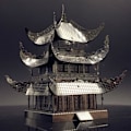Miniatyrbild 8 av 11: 3D Metall Pussel Yueyang Torn Modell Kit DIY Montera A5 Pussel F5A3 Hot Z9R4
