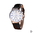 Miniatyrbild 1 av 11: Herr Läder Militär Casual Analog Quartz Armbandsur Ny N6H4 black One-size