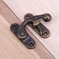Miniatyrbild 5 av 11: Antika Vintage Catch Smyckeskrin Haspar Pad Bröst Lås DIY Hem blue 2.7*3.2cm