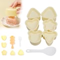 Miniatyrbild 4 av 11: Risform för barn Bento Triangel Sushi Form DIY Onigiri Form Sushi Kök Form Tång Bento B3D6 A 6pcs