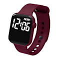 Miniatyrbild 1 av 11: LED Elektronisk Klocka Mode Regnbåge Fyrkantig Silikonklocka Studentarmband Fitness Mode J5O4 Red One size