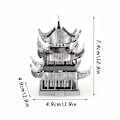 Miniatyrbild 2 av 11: 3D Metall Pussel Yueyang Torn Modell Kit DIY Montera A5 Pussel F5A3 Hot Z9R4