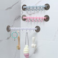 Miniatyrbild 7 av 11: 6 Krokar Vägg Vakuum Rack Sugkopp Handduk Badrum/Kök Hållare Sugpropp R3N8 pink 1PC