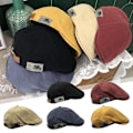 Miniatyrbild 2 av 11: Retro Herr Bomull Ivy Flat Cap Newsboy Justerbar Basker Cabbie Gatsby Körhatt♤ khaki one-size