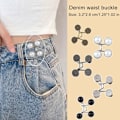 Miniatyrbild 10 av 11: 1x Byxmidja Åtdragare Justerbar Jeansknapp Clip Utan Sömnad USS Rhinestone one size