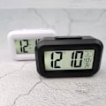 Miniatyrbild 6 av 11: Digital Väckarklocka Batteridriven Snooze Nattlampa Design 5 Färger white One-size