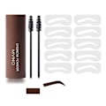 Miniatyrbild 6 av 11: Ögonbrynsstämpel Stencil Kit Enkelt Steg Formning Brynpuder Makeup Wi 1 # light brown set