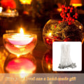 Miniatyrbild 5 av 11: 100x Candle Wicks bomullskärna förvaxad med uppbärare för Cand 15cm One-size
