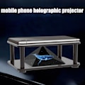 Miniatyrbild 2 av 11: 3D Holografisk Display Ställ Projektor Mobiltelefon Hologram Fäste