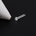 Miniatyrbild 3 av 11: Glas Örhängen Transparent Osynlighet Mode Örhängen Accessoarer För Student Kvinnor Män P7 WhiteD One size 2pcs