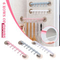 Miniatyrbild 4 av 11: 6 Krokar Vägg Vakuum Rack Sugkopp Handduk Badrum/Kök Hållare Sugpropp R3N8 white 1PC