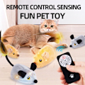 Miniatyrbild 3 av 11: Kattleksak Simulering Elektrisk Mus Intelligent Induktion Fjärrkontroll Trådlös N9W R7S5 Yellow One size