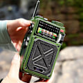 Miniatyrbild 6 av 11: Handvevad Nödsolradio Bluetooth Utomhus Camping Alarmradio Katastrofförebyggande Jordbävning Multibandsradio