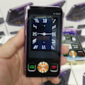 Miniatyrbild 6 av 11: För V8pro Dual Screen Vikbar Flip Funktion Telefon Utländskt Knappspråk C8T4 black 1pcs