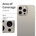 Miniatyrbild 5 av 11: Kameraskydd i metall för iPhone 16 Pro/Pro Max, linsskydd i legering Gold for iPhone 16 pro and  pro max