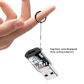 Miniatyrbild 3 av 11: 120W USB 3.2 till Typ C Adapter USB Hona till Typ C Hane Snabbladdning Adad M9Y9 transparent 1pcs