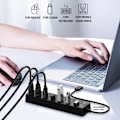 Miniatyrbild 6 av 11: Hub Splitter Extender 7-port Usb3.0 Adapter Höghastighets Splitter Notebook En-till-fyra Extender 3 R1u2
