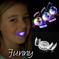 Miniatyrbild 5 av 11: YXRRVING Blinkande LED Ljus Munskydd Bit Lysande Tänder För Halloweenfest Rave Lysande Bit Tandskydd Fest Skydd Mun Blixt Tillbehör