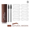 Miniatyrbild 7 av 11: Ögonbrynsstämpel Stencil Kit Enkelt Steg Formning Brynpuder Makeup Wi 1 # light brown set