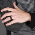 Miniatyrbild 6 av 11: Anti-ångest Spinner Fidgets Roterande Ringar Unisex svart rost Black7 7