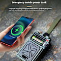 Miniatyrbild 9 av 11: Handvevad Nödsolradio Bluetooth Utomhus Camping Alarmradio Katastrofförebyggande Jordbävning Multibandsradio