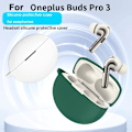 Miniatyrbild 10 av 11: Mjukt silikonskyddande anti-fall hörlursfodral för Oneplus Buds Pro3 Red 1pcs