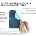 Miniatyrbild 9 av 11: 20 st DIY strykjärn på denimlappar jeans kläder reparationskit fyra c Multi-colorB Large