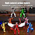 Miniatyrbild 4 av 11: Actionfigur Titan 13 Actionfigur Dummy Lucky 13 Figur Tryckt Multi-ledad Rörlig Nova Y7R5 magnet Red 9 Accessories